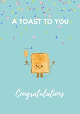 A Toast To You congratulations Card created by Tamarind & Lime