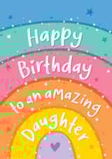 Amazing Daughter Birthday Card created by Macie Dot Doodles