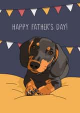 Cute Dachshund Father's Day card! created by Evie Garnett Designs