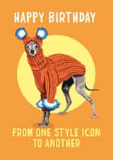 Tika the Iggy Style Icon Birthday Card created by Mythokell