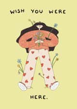 Wish You Were Here Friendship Card created by Graphic Jod