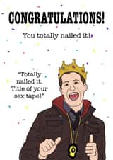 Congratulations Brooklyn 99 Jake Peralta Card created by Funnilyenough