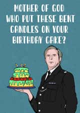 Line of duty bent candles birthday card created by Doublea