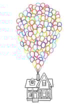 Cute New Home Card - UP - House - Balloons created by Grace Simmons