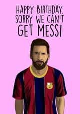 Messi Happy birthday created by The Sport Rag