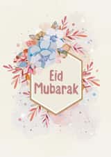 Pretty Eid Mubarak Ramadan Kareem Card created by Catherine Bancroft