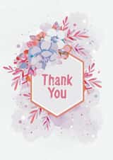 Pretty, Floral Thank You Card created by Catherine Bancroft