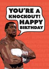 Anthony Joshua birthday card created by CatherineCritchley.