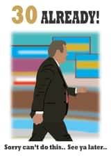 30th Piers Morgan card created by R&M Designs