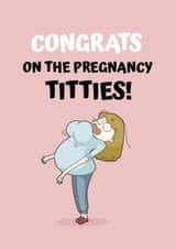 Funny Pregnancy Card created by JoyGreets