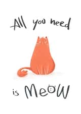 Cat love card created by Vavosha