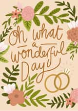 Botanical Greenery Wedding Card created by Design by Gracie