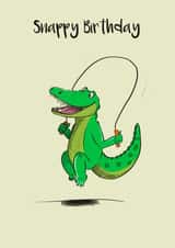 Snappy crocodile birthday card created by Danielle Adams