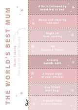 Worlds Best Mum token and time together cards created by Libby Whiteside