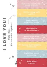 Relationship Date Ideas Anniversary card created by Libby Whiteside