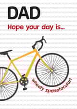 Funny Dad Bike Pun Card created by Wink Design - Michelle Roberts