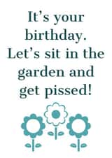 Garden Birthday Card created by Say Something Designs 