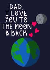 Love you to the moon and back created by Lucy Sutton