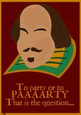 Shakespeare To Party Card created by Lisa Loodle