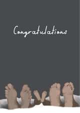 New baby feet card created by Urban Collie