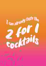 2 for 1 cocktails anyone? created by Amy Kelly