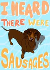 Funny Sausages Dachshund Card created by Jenny Peach