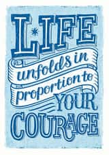 Life Unfolds Encouragement Card created by Alexandra Snowdon