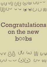 Congratulations on the new boobs, surgery card created by Squares of el