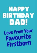 From your favourite firstborn birthday card created by Nice Try Cards