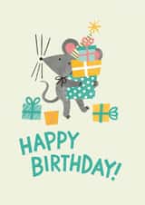 Children's Party Animal Mouse Birthday card created by Jacqui Lee