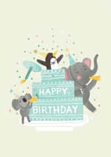 Happy Birthday Giant Cake card created by Jacqui Lee