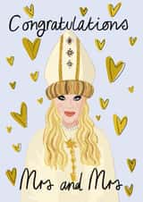 Moira Rose Wedding Mrs and Mrs Card created by Faye Finney