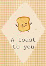 A toast to you celebration card created by Squares of el