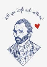 Van Gogh Love Card created by Art By Maff