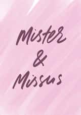 Mister and missus created by lowkey print studio