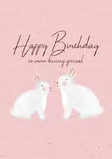 Bunny special birthday card created by Samantha Hart