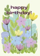 Wild Floral Birthday Card created by Sophie Jackson