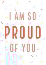 Proud of you congratulations card created by C+C Cards