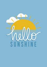 Hello Sunshine New Baby Card created by Harriet Alice Fox