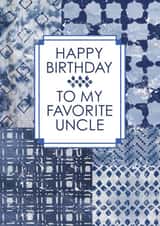 Happy Birthday Uncle Tie-Dye Card created by @squiggleinthecity