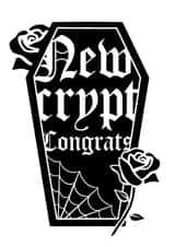 Spooky Coffin New Home Card created by Dark Finch