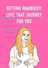 Getting married - Schitt's Creek Alexis engagement card created by Adam Regester