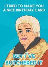 Eastenders birthday card created by Sketchy Cards