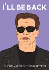 Terminator Birthday Card created by Sketchy Cards