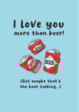 Funny Anniversary card from a beer lover! created by Kwirk Cards