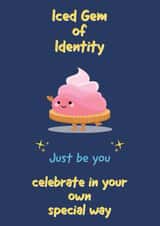 Cute Character birthday card 1001 created by Bakeeze