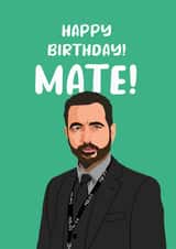 Funny Line of Duty Birthday card created by Kwirk Cards