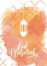 Eid Mubarak, Happy Eid card 1000 1001 created by ThriceAsNiceArt
