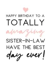 Happy Birthday Sister-in-law card created by Word Up Creative