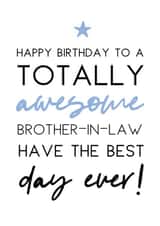 Brother-in-law Birthday card created by Word Up Creative